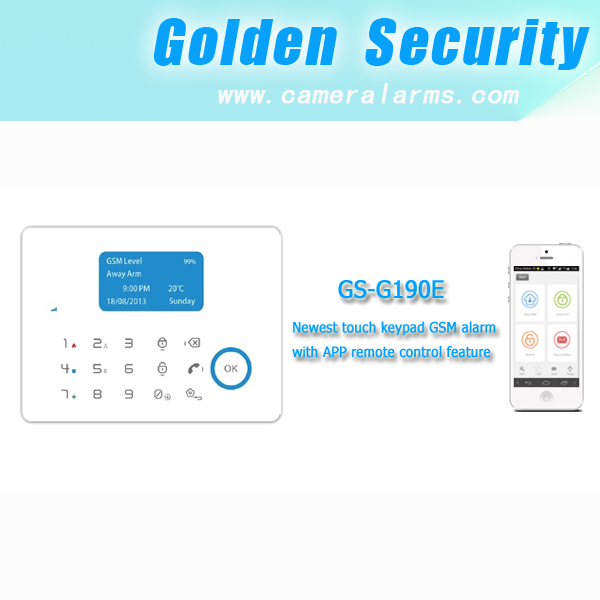 Iosアプリにホット2014年/アンドロイドホームセキュリティシステム+抗- 泥棒警報システム+侵入者警報システム+強盗警報システム問屋・仕入れ・卸・卸売り