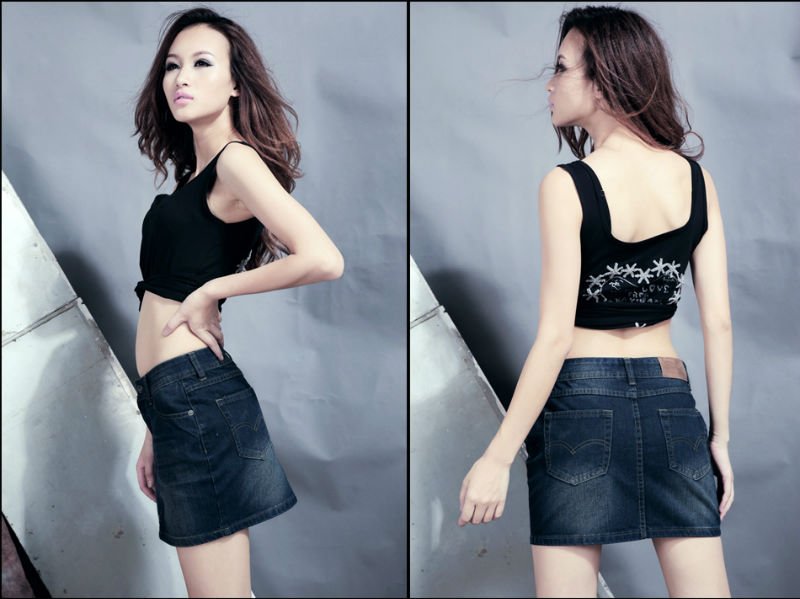2012 New Arrival Sexy Women Denim Jeans Skirt,jeans fashion in 2012 505