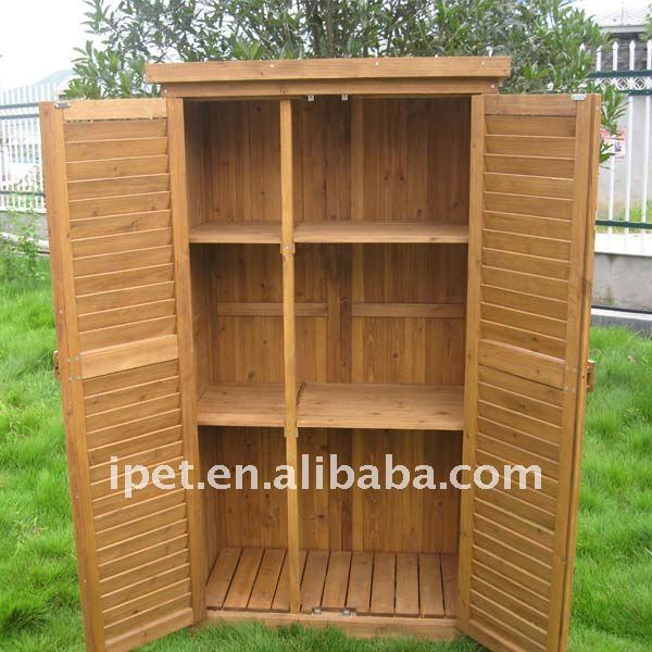 Premium Large Cheap Outdoor Wooden Garden Storage Cabinet 