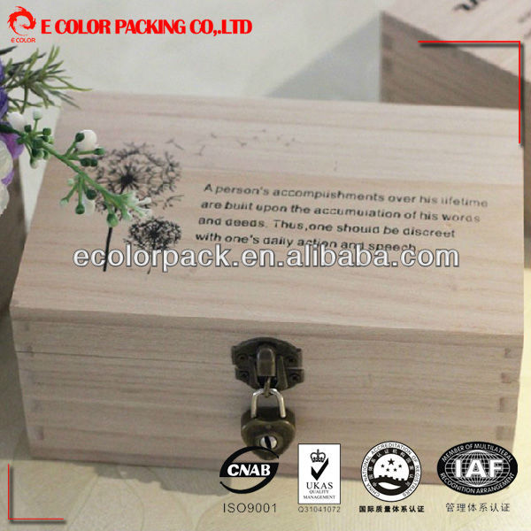 Luxury wooden packaging box wine