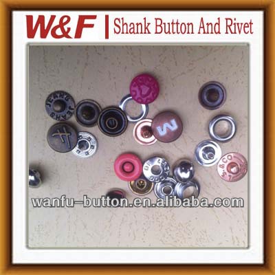 リベットボタンデザインでピンクに塗ら、 ボタンジーンズリベット、 ファッション金属リベットボタン装飾的なリベット問屋・仕入れ・卸・卸売り