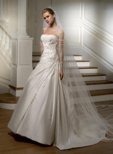 wedding dress with leading and attractive designs