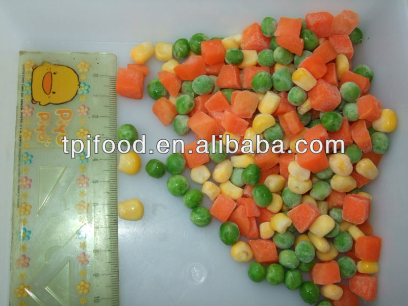 deep frozen mixed vegetables(green peas,carrot dices)