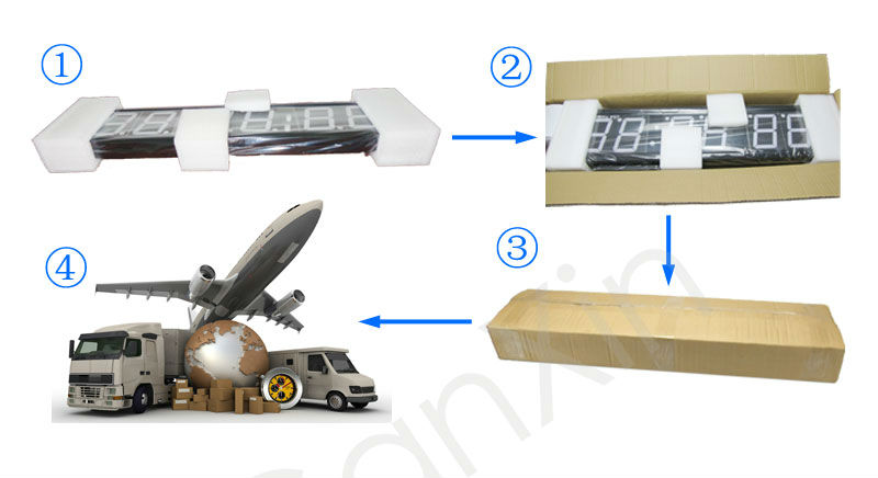 4インチ6桁の赤色ledスポーツ用タイマクロックタイマー問屋・仕入れ・卸・卸売り
