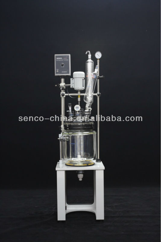 Fc200320lキャップスタイルジャケット付きガラス反応器- senco- 完全なフランジ継手問屋・仕入れ・卸・卸売り