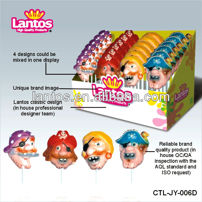 LANTOS BRAND 40g mask shape lollipop candy