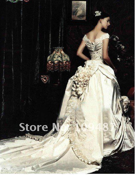 wedding boutique  tail fairy luxury royal beautiful  fairy wedding tail dress gowns bride  wedding