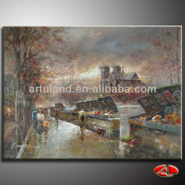 famous paintings of paris for wall decoration