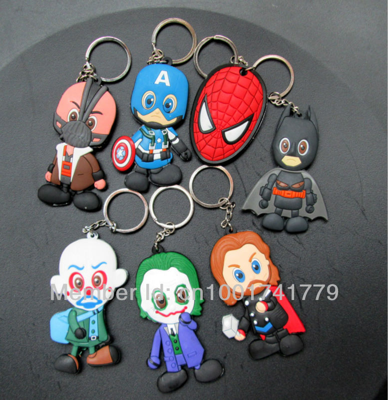 Купить 1000 шт Мстители Тор spiderman Бэтмен Капитан Америка Джокер ПВХ ...