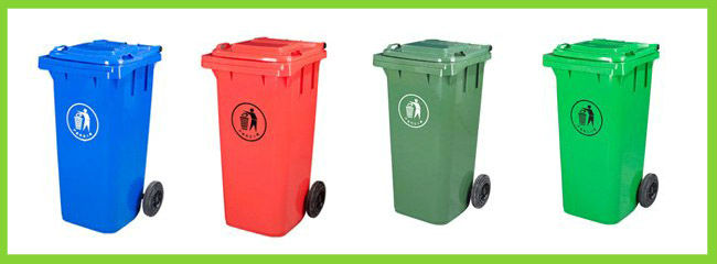 プラスチック製の屋外廃ビン240リットル/ごみ箱/ウィーリービン問屋・仕入れ・卸・卸売り