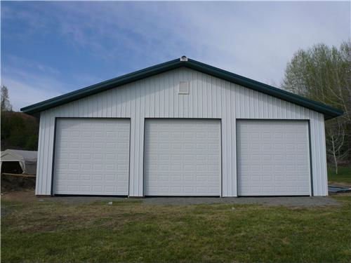 Clad garage door frame detail at 2 