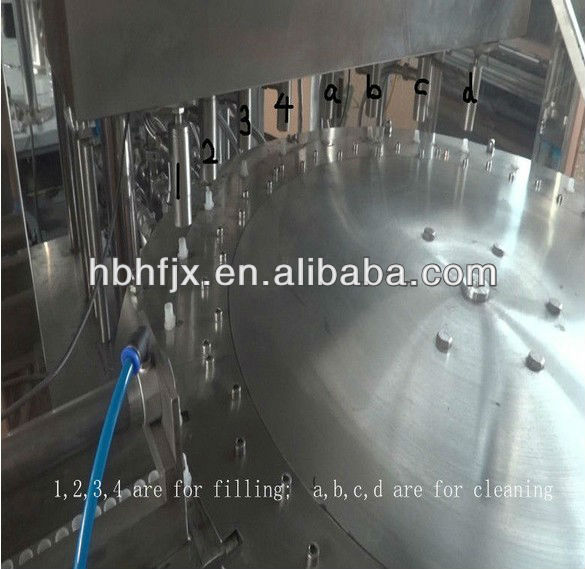 Full automatic liquid filling machine for packing Coconut water in Doypack or standing bag with spout and screw cap