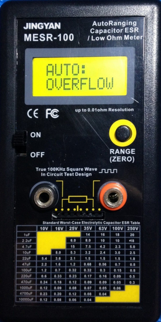 Mesr- 100回路内のコンデンサ低esrのオートレンジオームメータmesr- 100仕入れ・メーカー・工場