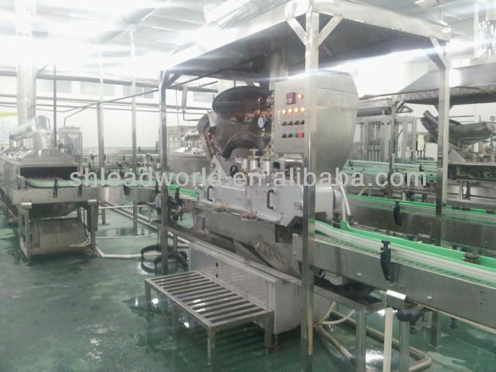 Full Automatic Canned Mushroom Production Line ( Filling Sealling and Labeling Line)