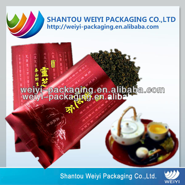 aluminum tea packing bag,custom empty tea bags,foil tea bag,China WEIYI