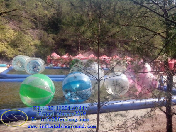Transparent PVC/TPU inflatable sized soccer human bubble ball