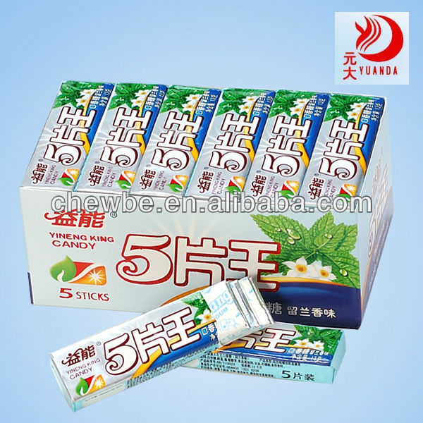 chewing gum spearmint