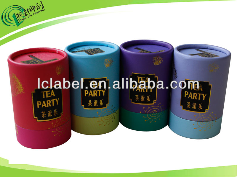 round paper box paper tea box tea canister
