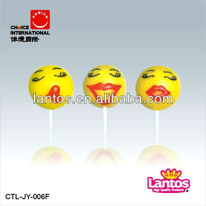 Lantos 40g happy face lollipop candy
