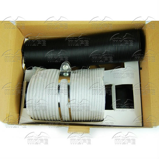 Universal 76MM 3 inch Black Carbon Fiber Cold Air Intake Pipe Filter Kit With Flexible Pipe DSC_1575