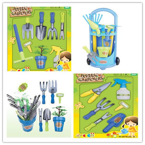 庭のプラスチック製のガーデンツールプレイ玩具セットおもちゃ問屋・仕入れ・卸・卸売り