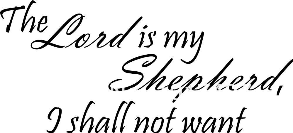 free clip art the lord is my shepherd - photo #1