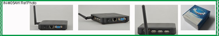 INCTEL IN-M05AW WiFi Thin Client PC with 3 USB Ports,Inbuilt WiFi,WIN CE 5.0 OS,RDP Protocol