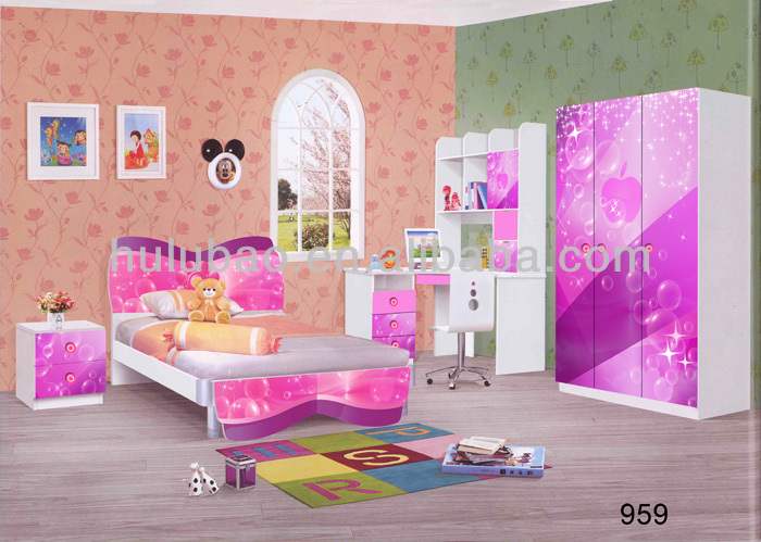 2014年女の子新しいデザインのファッションの子供の寝室の家具8822仕入れ・メーカー・工場