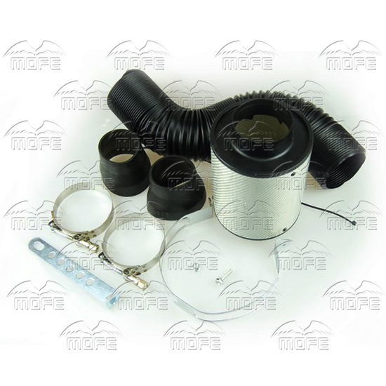 Universal 76MM 3 inch Black Carbon Fiber Cold Air Intake Pipe Filter Kit With Flexible Pipe DSC_1626