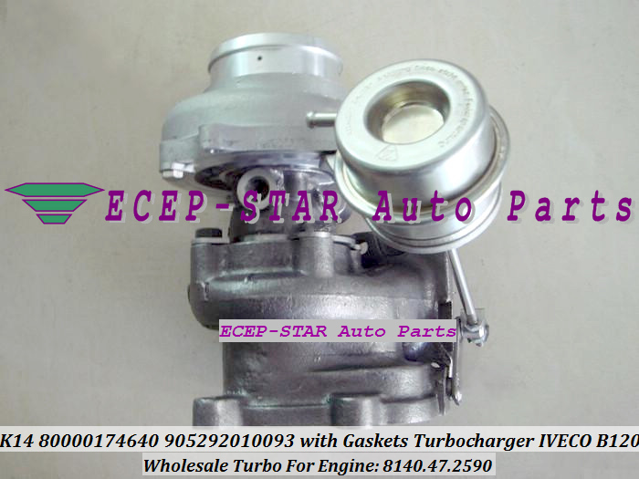 K14 80000174640 905292010093 with Gaskets Turbo Turbine Turbocharger For IVECO B120 Engine 8140.47.2590 (1)