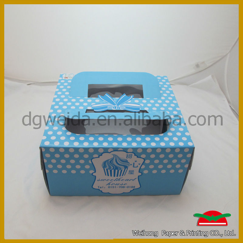 customized paper wedding cake box wholesale,cake box with handle