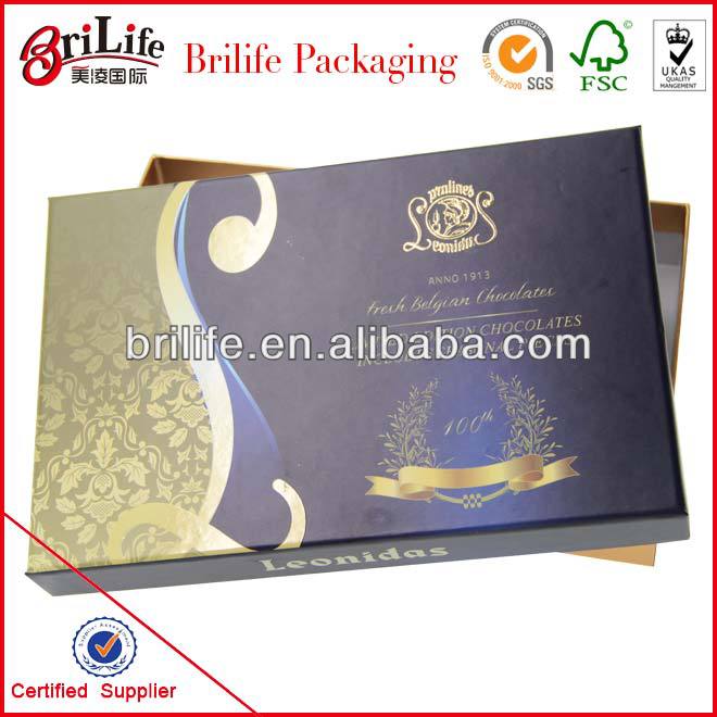 Customized LOGO Printed Cardboard Paper Chocolate Packaging Box