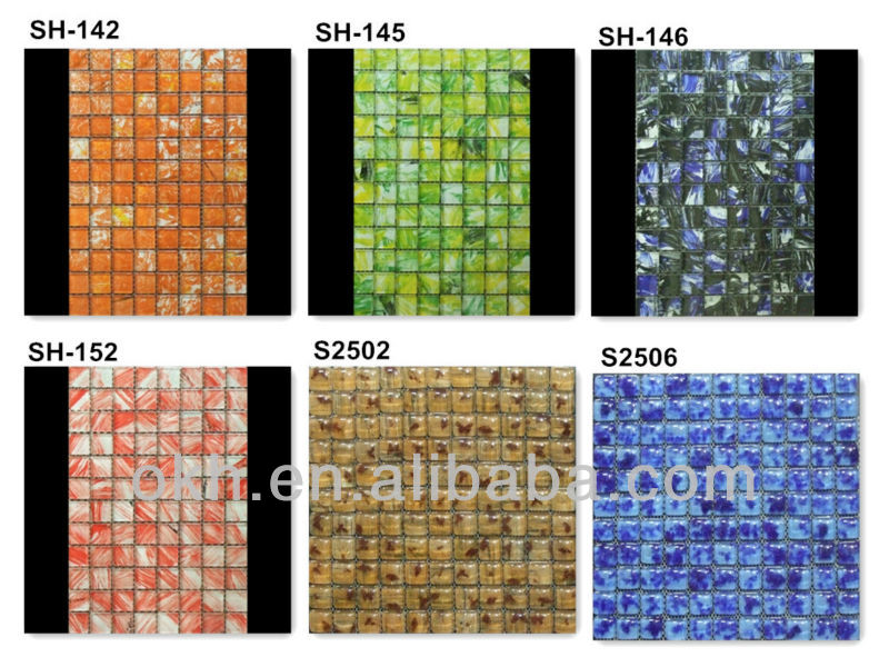 Nice decor gold foil glass mosaic