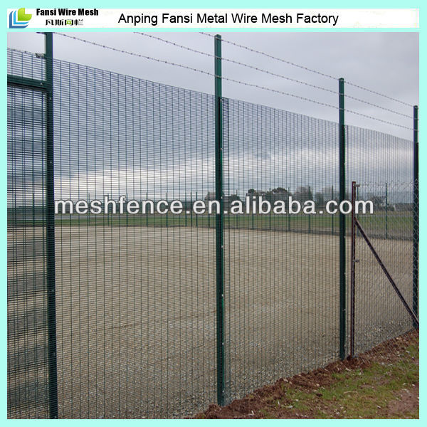 Galvanized and powder coated High Security Anti-climb 358 Fence (sales2@china-metal-fence.com)
