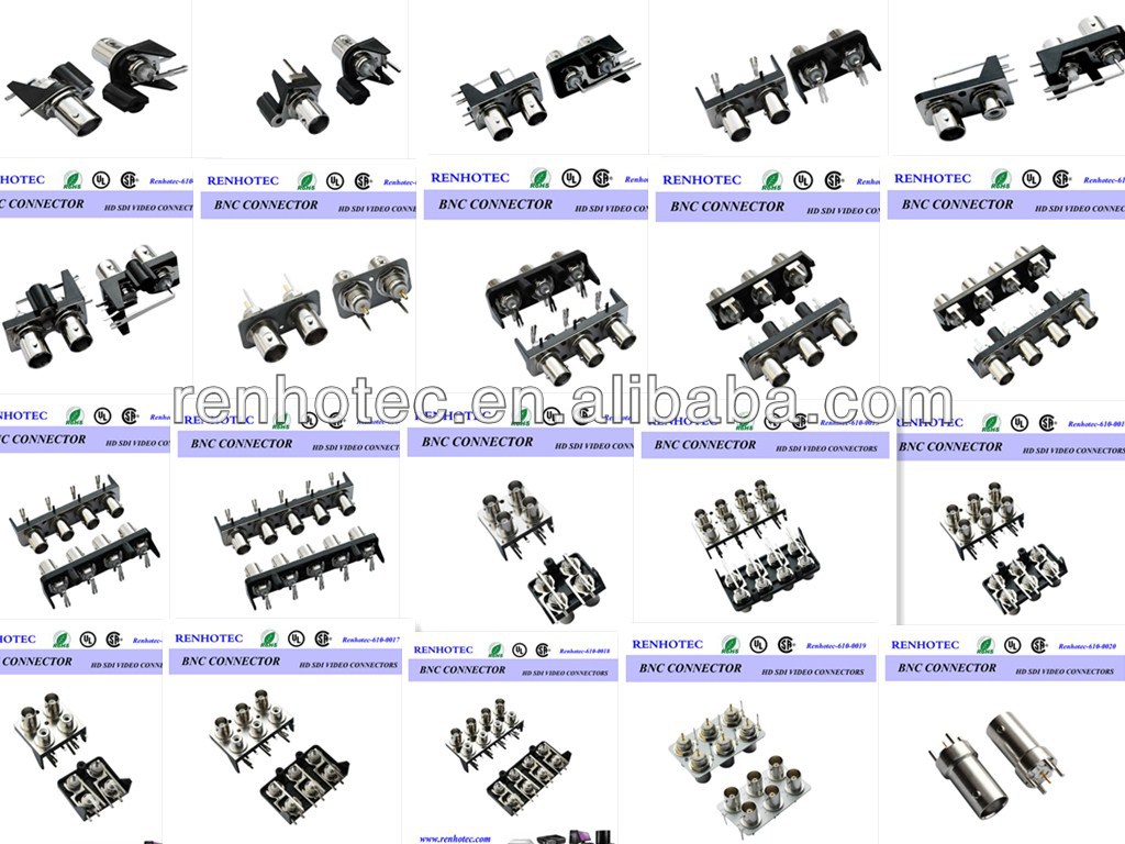 デュアルbnc直角メスコネクタbncコネクタ基板実装仕入れ・メーカー・工場