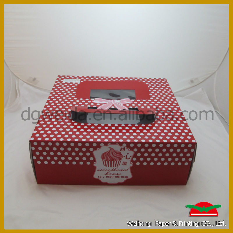 customized paper wedding cake box wholesale,cake box with handle