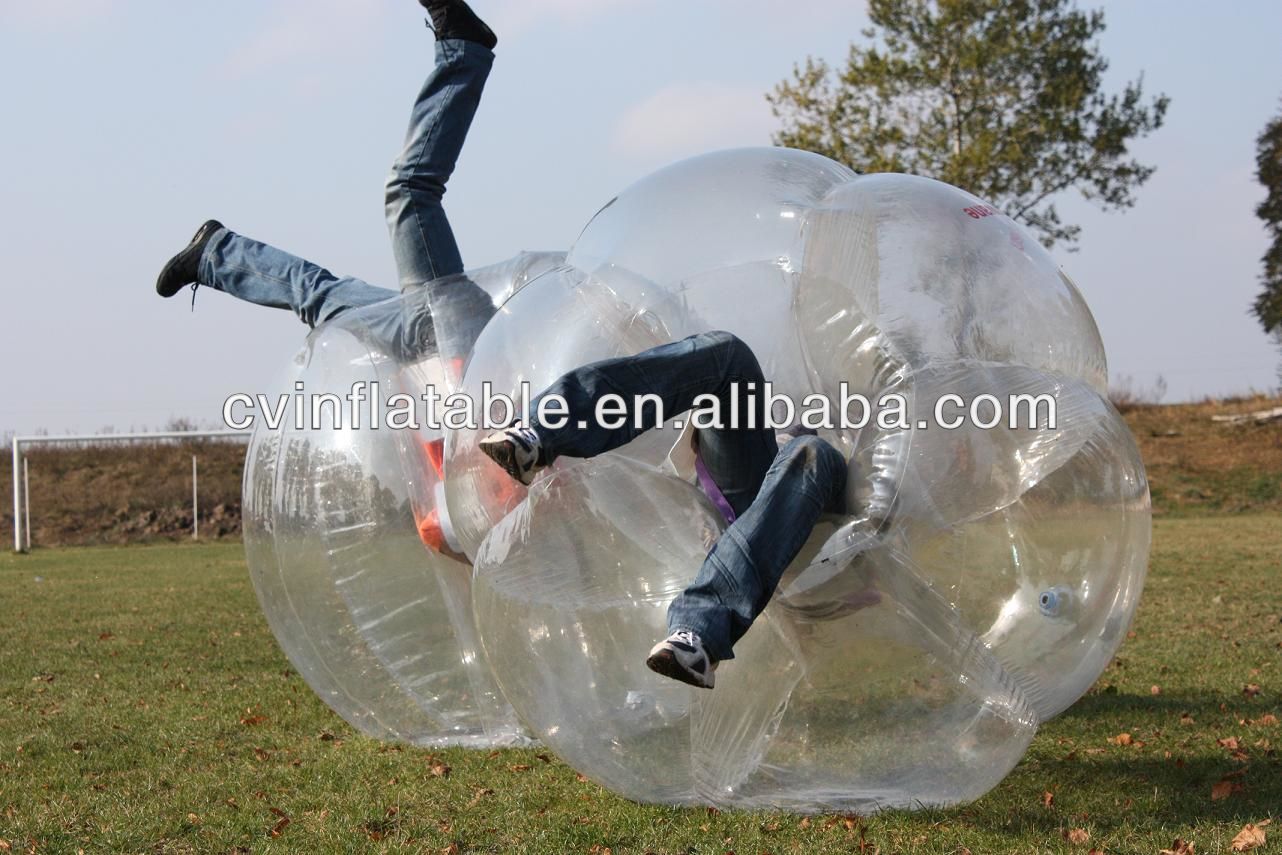 transparent inflatable bubble football for kids/adult