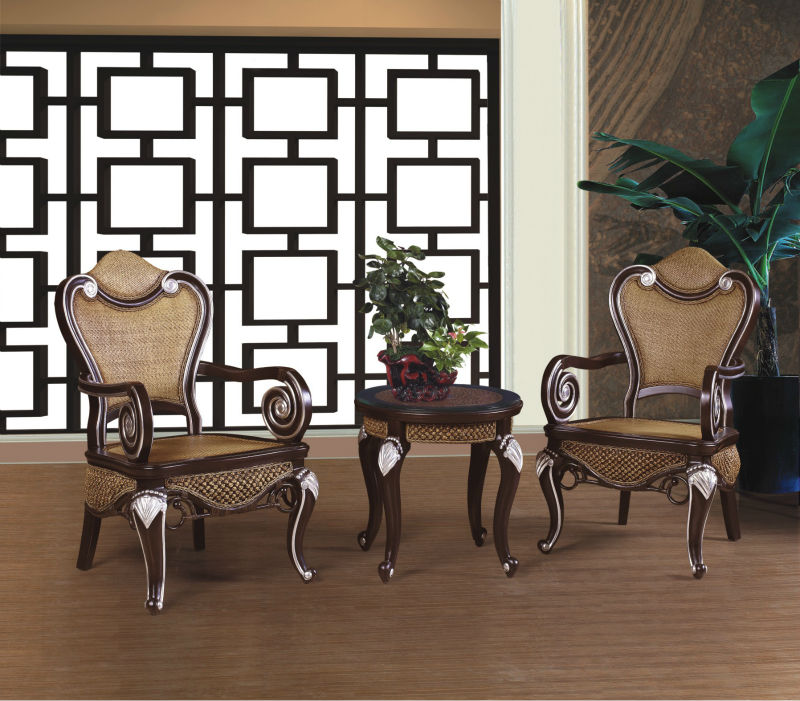 Muebles clásicos tallados francés rattan cama reproducciones de ...