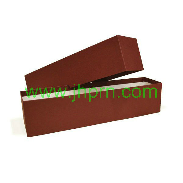 Red lid black bottom base and lid champagne package box