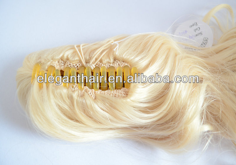 wholesale red wine body wave synthetic hair ponytail with top quality