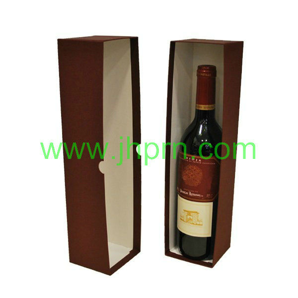 Red lid black bottom base and lid champagne package box