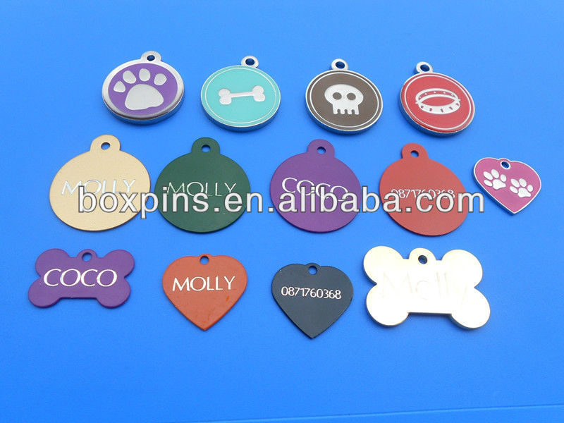 金属製の犬タグ/ペットタグレーザーロゴイメージキャラクター問屋・仕入れ・卸・卸売り