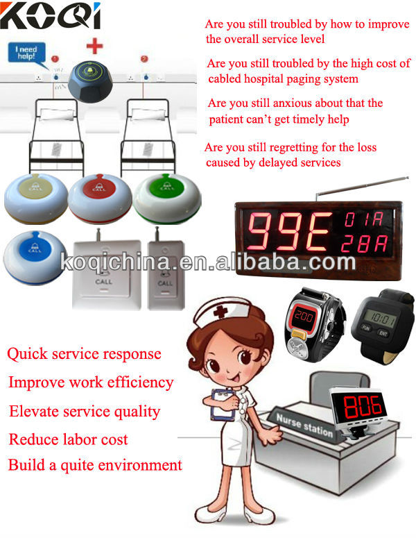 個人的な緊急呼び出しのための病院の看護システムk- 1000+n1- r問屋・仕入れ・卸・卸売り
