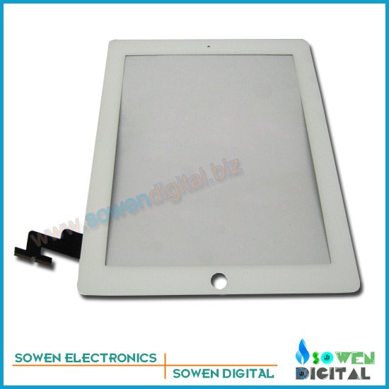 Touch screen for ipad 2 digitizer Touch panel White or Black,OEM digitizer 1set 3M adhesive Free, Free shipping,Best quality