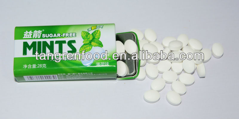 YIJIAN Sugar Free Press Mint Candy,mint tablet candy (28g)