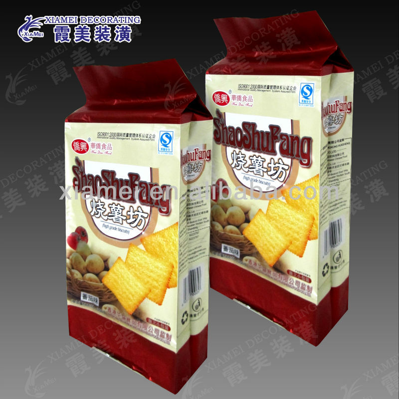 side gusset biscuit and cracker plastic bag