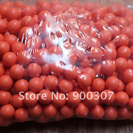 paintballの訓練のための500pcs/bagオレンジ再使用可能なゴム製球問屋・仕入れ・卸・卸売り