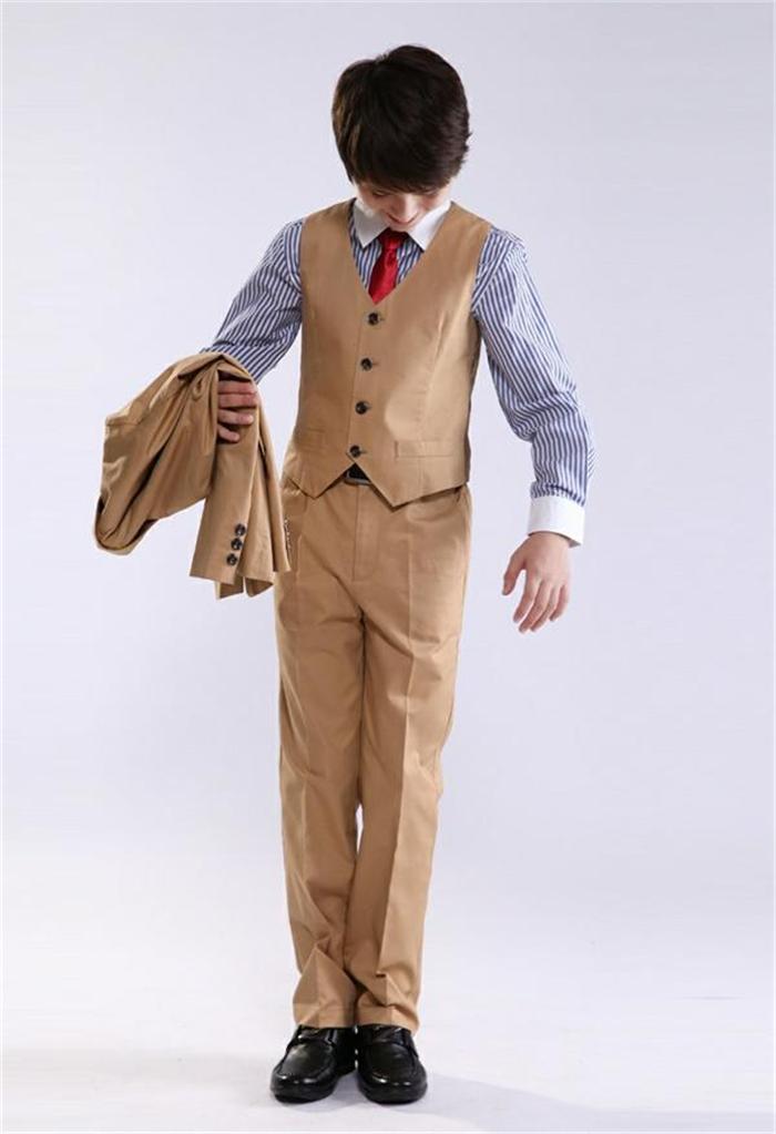 ファッションブティックスタイル3個男の子のためのスーツ( coats+vest+pants)問屋・仕入れ・卸・卸売り