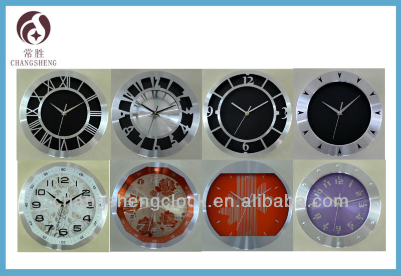 装飾的な金属壁時計10インチpriniting良いquanlityウォールクロックロゴ問屋・仕入れ・卸・卸売り