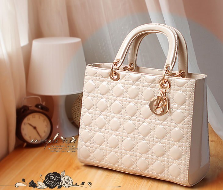 Bags Handbags Fashion Enamelled PU Leather Bags Fashion Shouder Bags Gold Hardware Wholesale Retail Free Shipping WB121004 